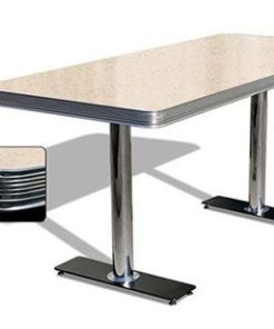 Table American Retro Diner 180 Cream