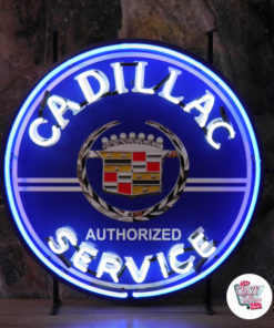 Neon Cadillac serviceplakat