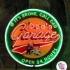 Cartel Neon Dad's Garage