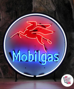 Letreiro Neon MobilGas 