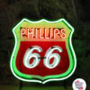 Letreiro Neon Philips 66