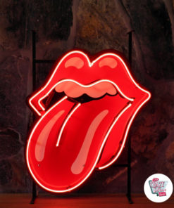 Neon Rolling Stones Posteri