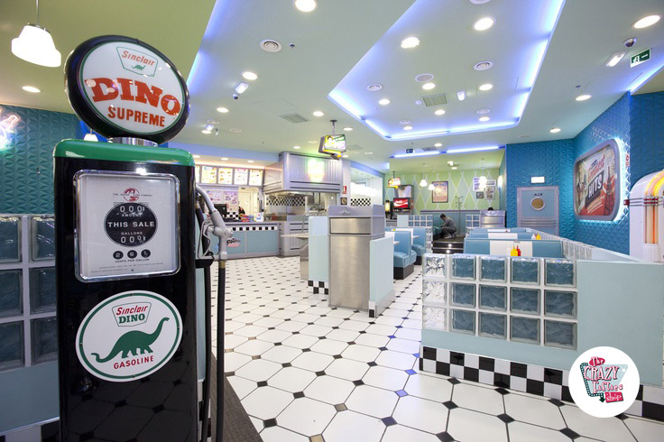 Decoración estilo retro Diner Americano