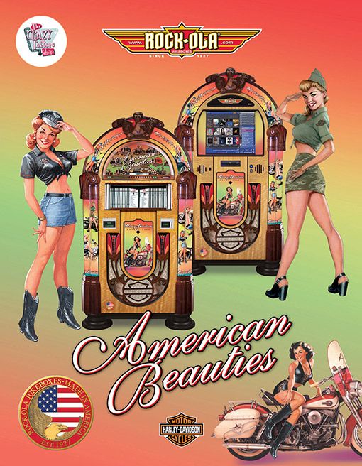 Рок-ола музыкальный автомат CD HD American Beauties