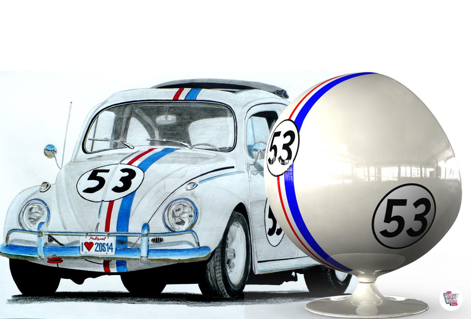 Ball chair Herbie corsa