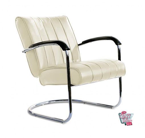 Retro Vintage armchair LC01LTD White