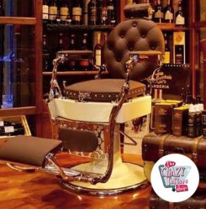 Lenestol til frisør Classic Lux capitone Retro Vintage barbershop