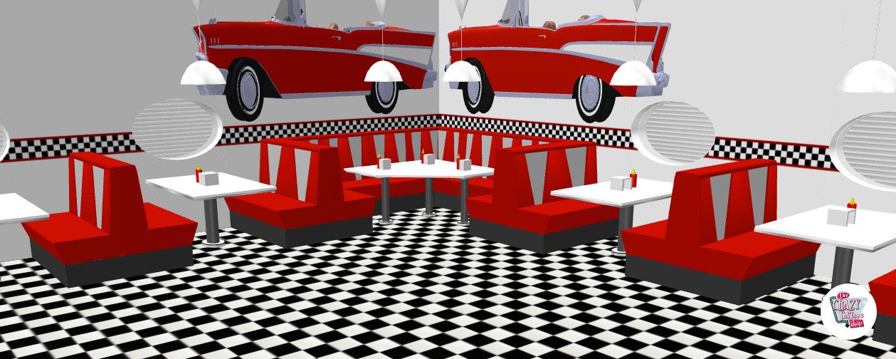 American Retro Diner Table TO30W