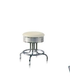 Stool Retro American Diner BS2848 Hvid