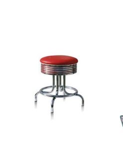 Stool Retro American Diner Red BS2848