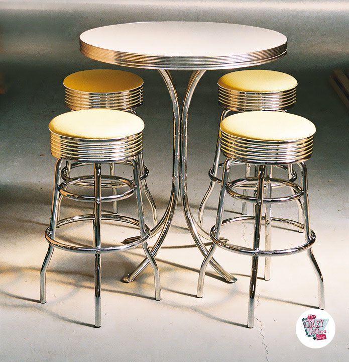 Taburete Retro Diner Americano