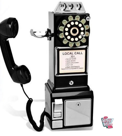 Retro telefonkiosk 1950