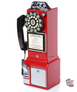 1950 cabine de telefone retro